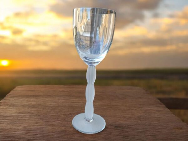 Glas Weinglas Edel Vintage Gefrostet