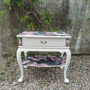 Beistelltisch Shabby Schublade Nachttisch Rosen Vintage Upcycling