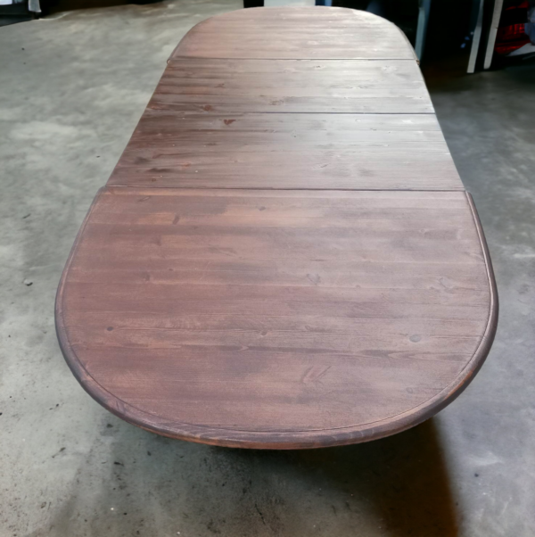 Esstisch Tisch Holz Natur Rustikal Kiefer Groß Ausziehbar Shabby Vintage Upcycling – Bild 3