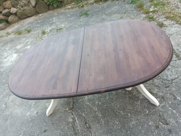 Esstisch Tisch Holz Natur Rustikal Kiefer Groß Ausziehbar Shabby Vintage Upcycling – Bild 4