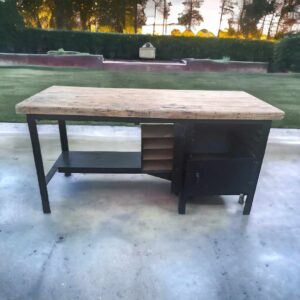 Eisentisch Arbeitstisch Loft Rustikal Tisch Holztisch Vintage Upcycling