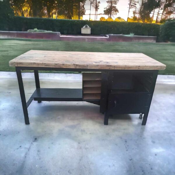 Eisentisch Arbeitstisch Loft Rustikal Tisch Holztisch Vintage Upcycling
