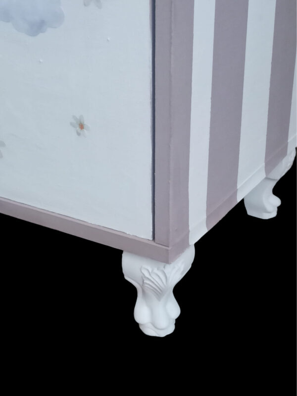 Kommode Schrank shabby Mädchen rosa weiß Kinderschrank Vintage Upcycling Franzi – Bild 3