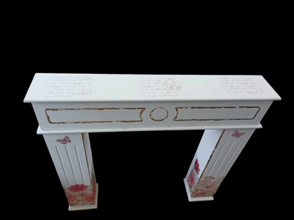 Kaminumrandung Shabby Kamin Vintage Upcycling Kamila – Bild 2