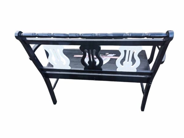 Bank Shabby Holz Schwarz Tauben Romantik Irina Vintage Upcycling – Bild 5