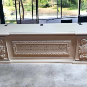 Truhe Weiß Shabby Ranken Schrift Groß Vintage Upcycling