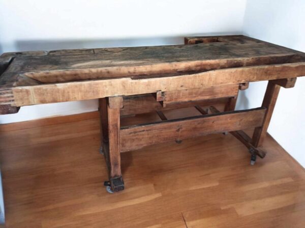 Hobelbank Hobeltisch Arbeitstisch Tisch Vintage Upcycling Berta – Bild 2