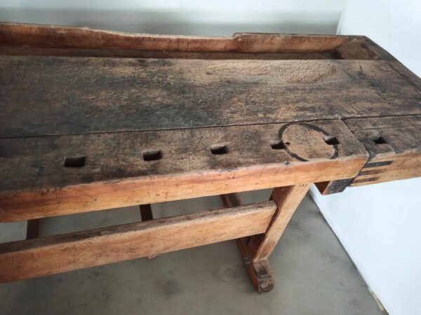 Hobelbank Hobeltisch Arbeitstisch Tisch Vintage Upcycling Berta – Bild 3