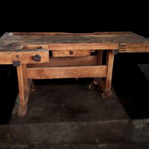 Hobelbank Hobeltisch Arbeitstisch Loft Rustikal Tisch Holztisch Rollen Vintage Upcycling