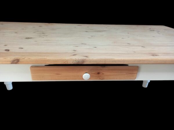 Esstisch Tisch Bauerntisch Holz Natur Rustikal Kiefer Groß Schubladen Vintage Upcycling Greta – Bild 7