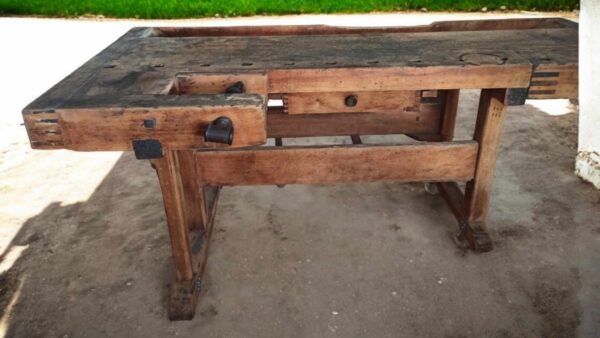 Hobelbank Hobeltisch Arbeitstisch Tisch Vintage Upcycling Berta – Bild 10