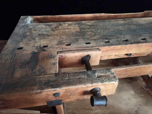 Hobelbank Hobeltisch Arbeitstisch Tisch Vintage Upcycling Berta – Bild 8
