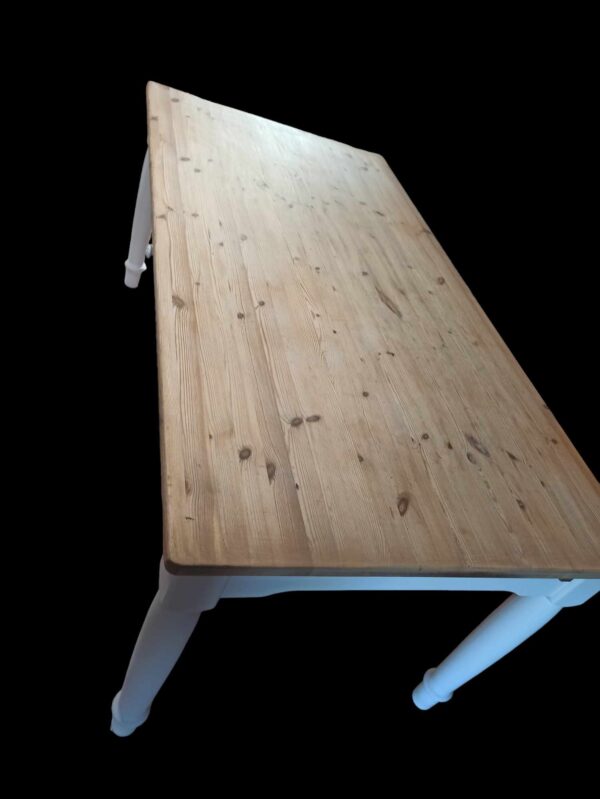 Esstisch Tisch Bauerntisch Holz Natur Rustikal Kiefer Groß Schubladen Vintage Upcycling Greta – Bild 5