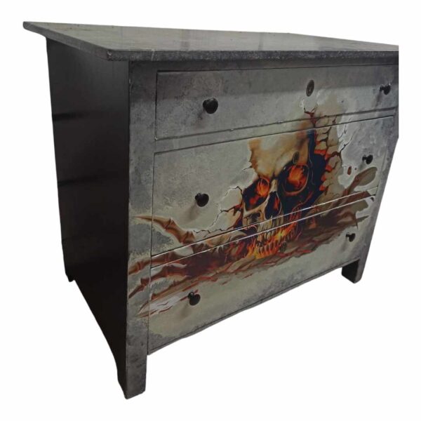 Kommode Sideboard Granitplatte Vintage Upcycling Gothic Alvin – Bild 3