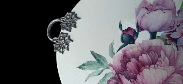 Tablett Groß Blume Shabby Vintage Upcycling – Bild 5