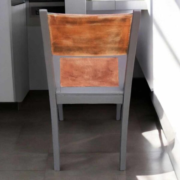 Stuhl Natur Holz Hirsch Holzstuhl Shabby Vintage Upcycling – Bild 5
