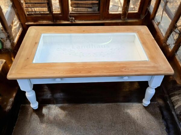 Tisch Couchtisch Shabby weiß shabby landhaus Vintage Upcycling – Bild 9