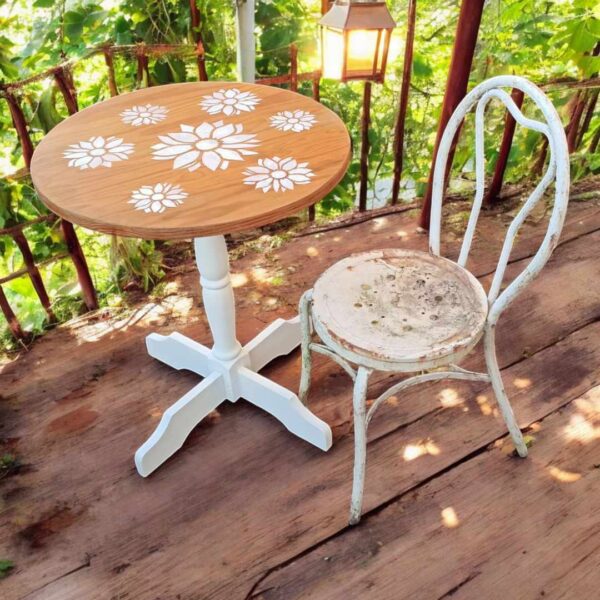 Tisch Beistelltisch shabby Vintage Upcycling Henri – Bild 3