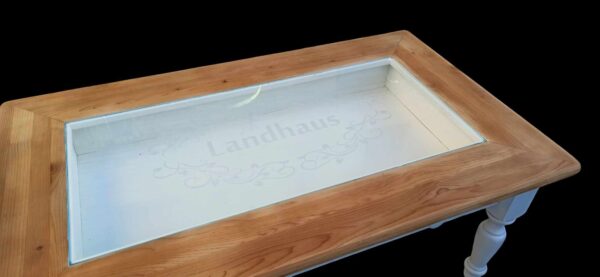 Tisch Couchtisch Shabby weiß shabby landhaus Vintage Upcycling – Bild 7