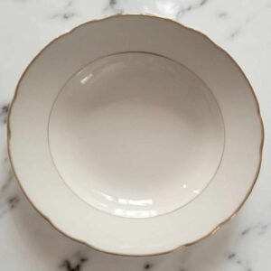 Teller Suppenteller Beige Villeroy&Boch Goldrand 4stück