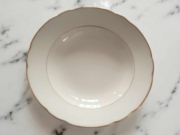 Teller Suppenteller Beige Villeroy&Boch Goldrand 4stück
