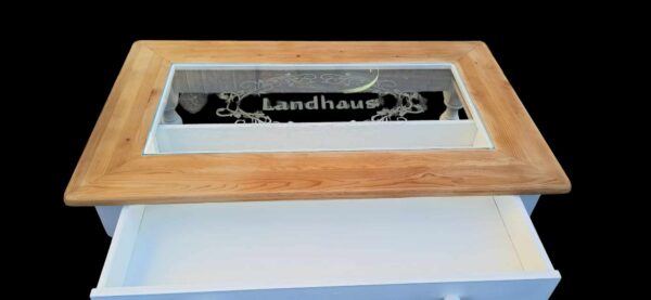Tisch Couchtisch Shabby weiß shabby landhaus Vintage Upcycling – Bild 5