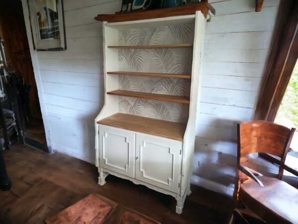 Schrank Regal weiß Shabby natur Tapete Vintage Upcycling Mary – Bild 5