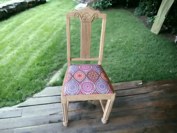 Stuhl Natur Holz Modern Vintage Upcycling