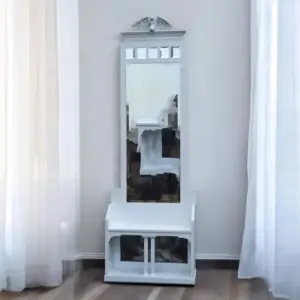 Vintage Upcycling Standspiegel Spiegel Shabby Engel Gabriella