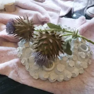 Distel Zweig lila Künstlich Seidenblumen