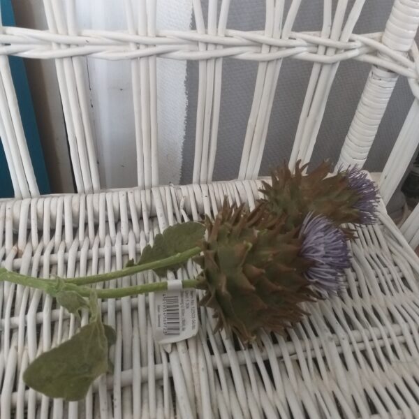 Distel Zweig lila Künstlich Seidenblumen – Bild 2