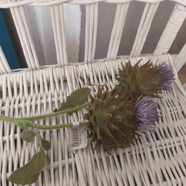 Distel Zweig lila Künstlich Seidenblumen – Bild 3