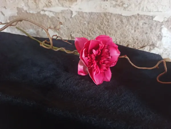 Seerose Einzelstiel rosa  Künstlich Seidenblumen