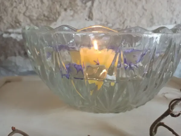 Schale Schüssel Glas Dick Groß Schwer Dekoschale Glasschale – Bild 6