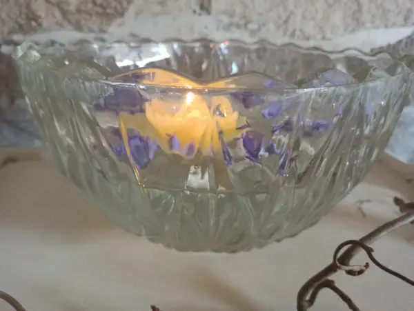 Schale Schüssel Glas Dick Groß Schwer Dekoschale Glasschale – Bild 3