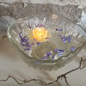 Schale Schüssel Glas Dick Groß Schwer Dekoschale Glasschale