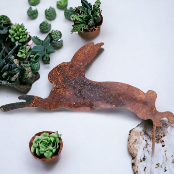 Hase Rost Ostern Garten Stecker