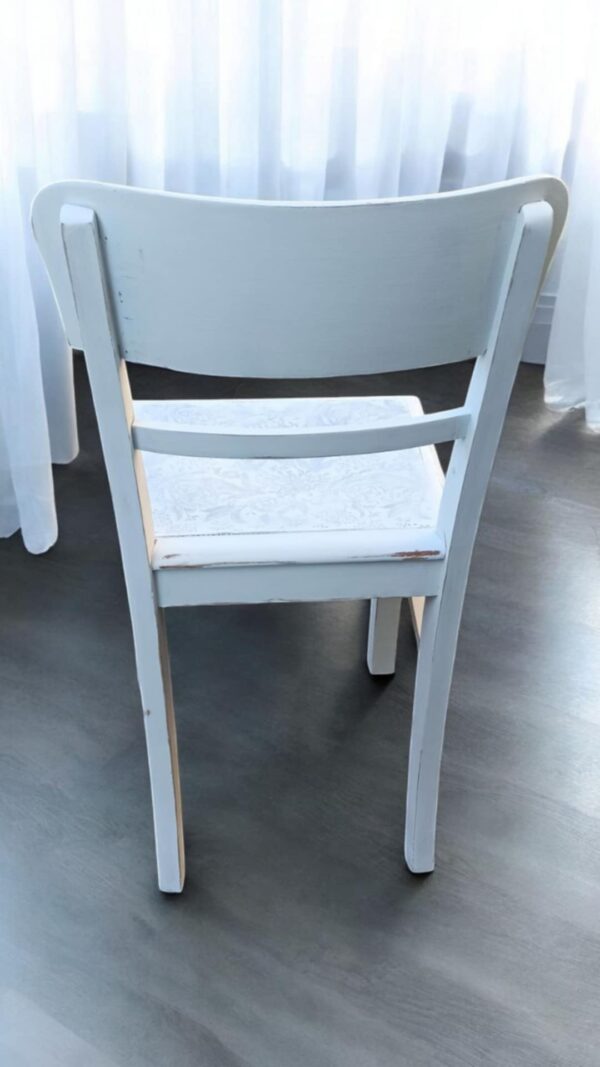 Stuhl Shabby Weiß Vintage Upcycling Milli – Bild 4