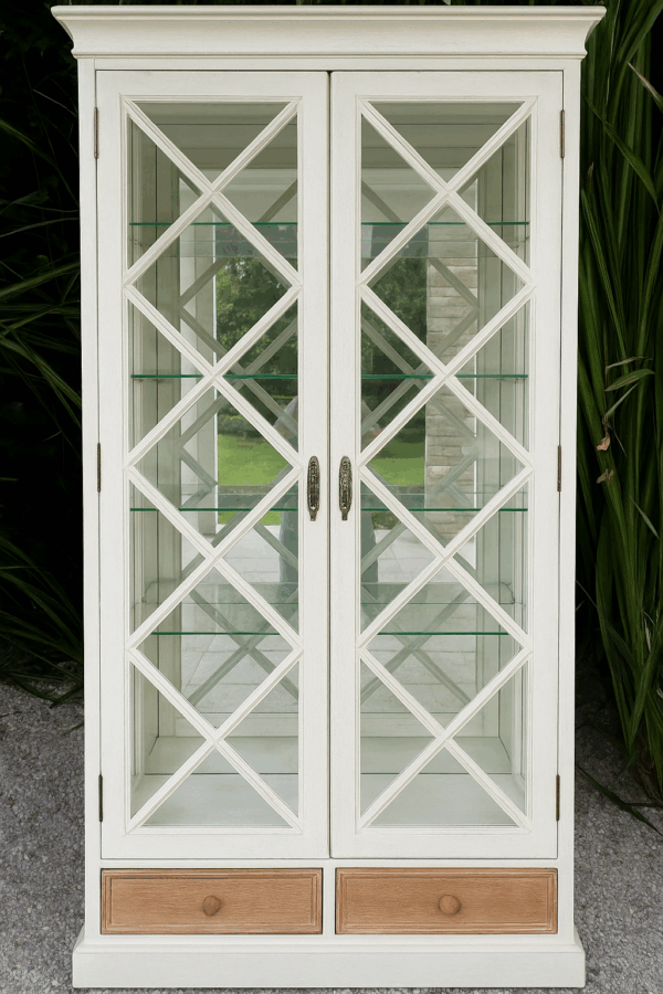 Vitrine Glasschrank Schrank Else Vintage Shabby Upcycling – Bild 2