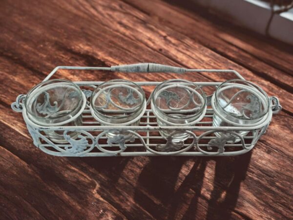 Teelichthalter Shabby Retro Eisenhalter – Bild 3
