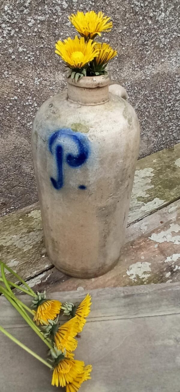 Steingut Flasche Patina Krug Vintage upcycling Shabby – Bild 6
