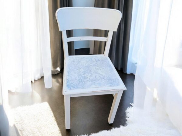 Stuhl Shabby Weiß Vintage Upcycling Milli – Bild 5