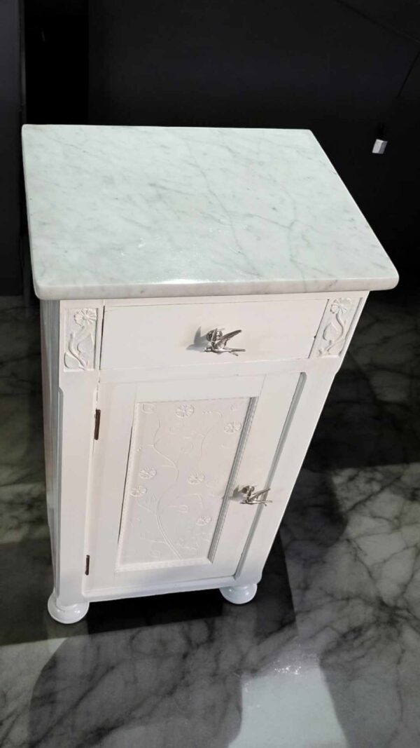 Vintage Upcycling Beistelltisch Nachtschränkchen Shabby Line – Bild 2