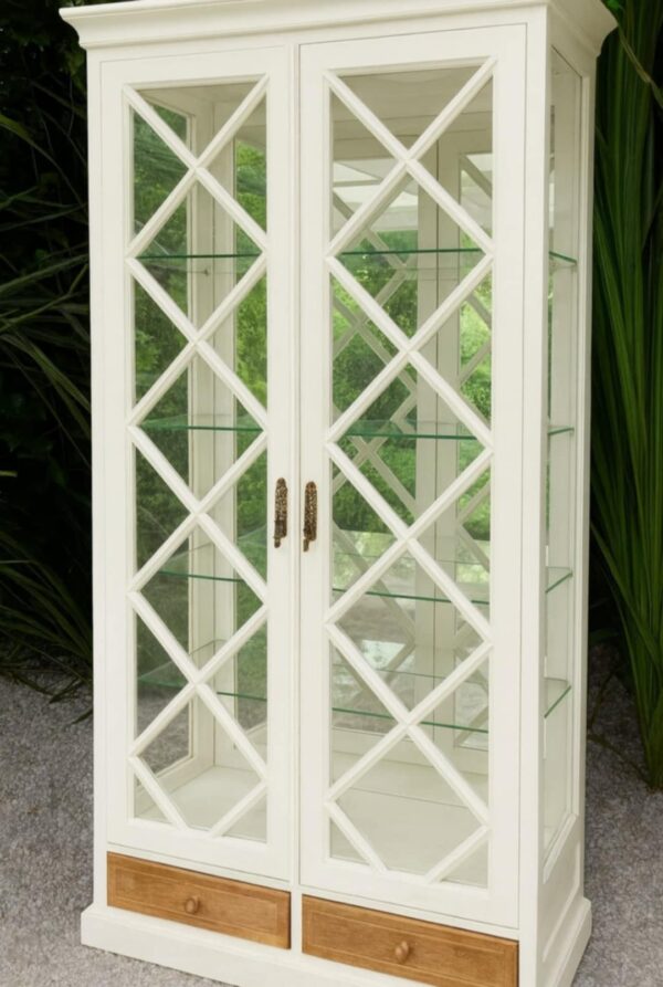Vitrine Glasschrank Schrank Else Vintage Shabby Upcycling – Bild 3