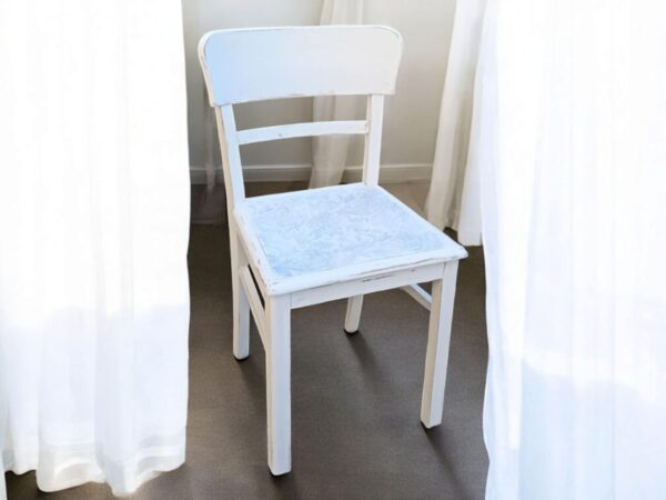 Stuhl Shabby Weiß Vintage Upcycling Milli – Bild 2