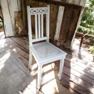 Stuhl Natur Holz Geflecht Holzstuhl Shabby Vintage Upcycling Vincent