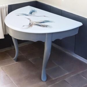 Tisch Holztisch Kranich Lilu Shabby Vintage Upcycling