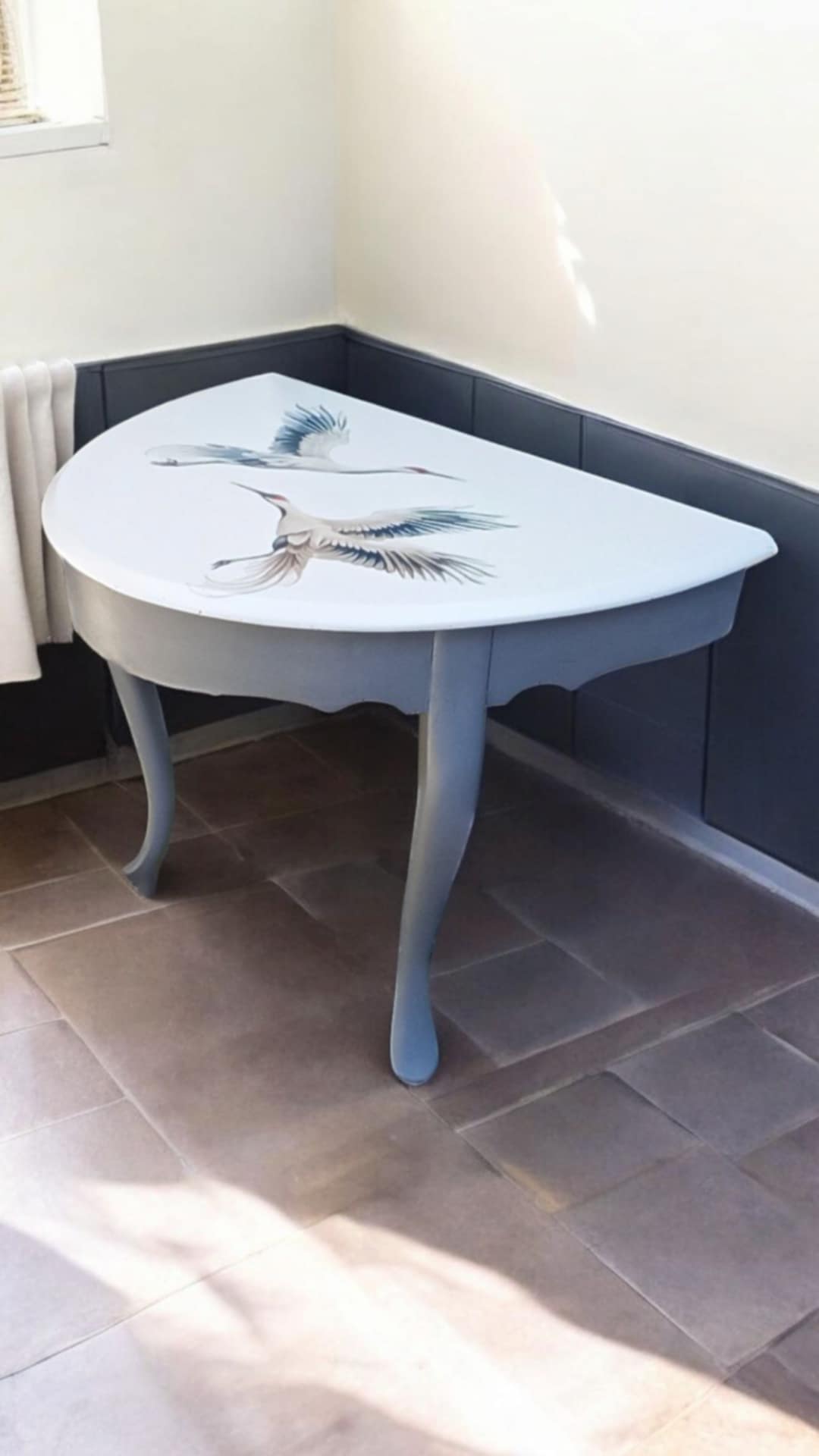 Tisch Holztisch Kranich Lilu Shabby Vintage Upcycling