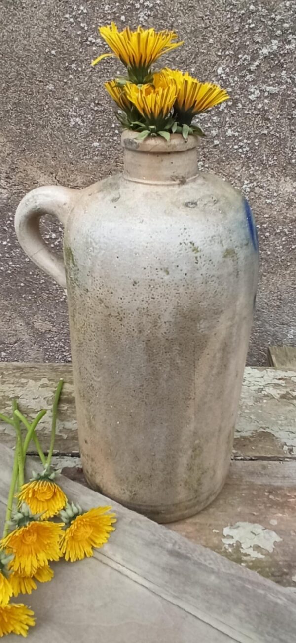Steingut Flasche Patina Krug Vintage upcycling Shabby – Bild 5