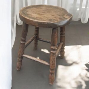 Milchhocker Holzschemel Hocker Alt Shabby Upcycling Emil
